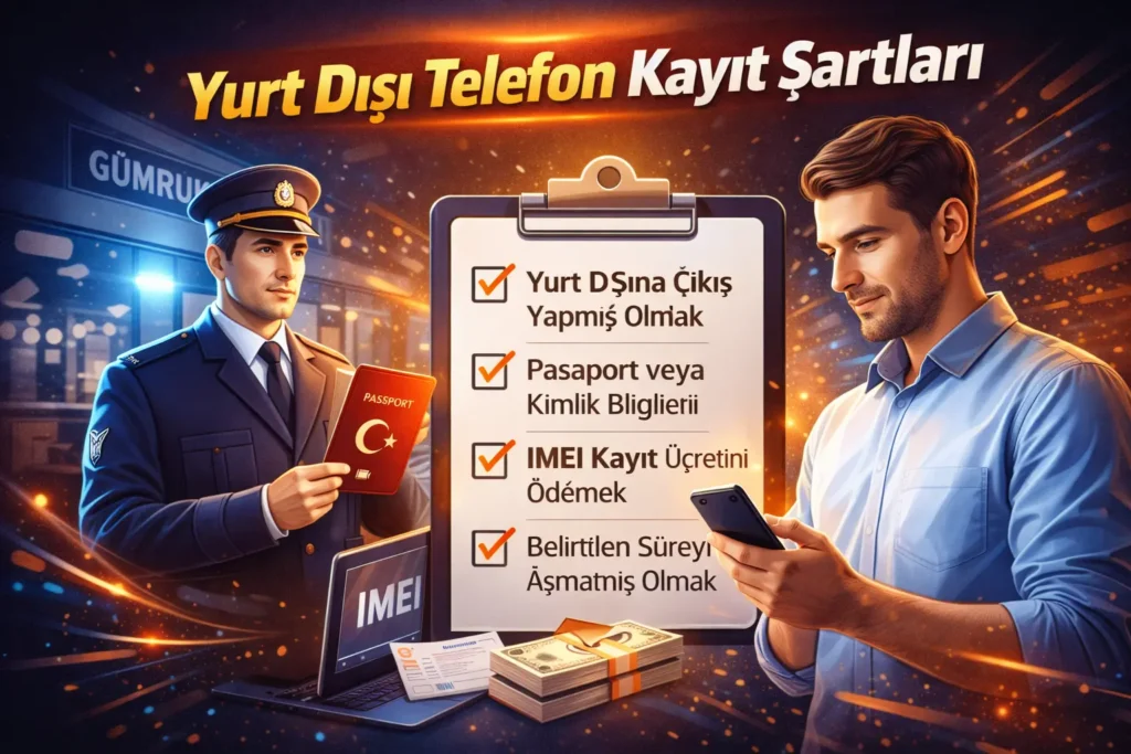 yurt dışı telefon kayıt şartları
