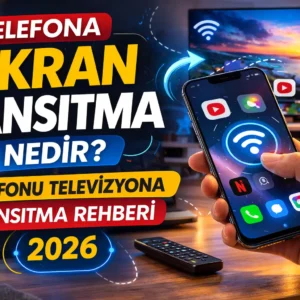 telefondan televizyona ekran yansıtma