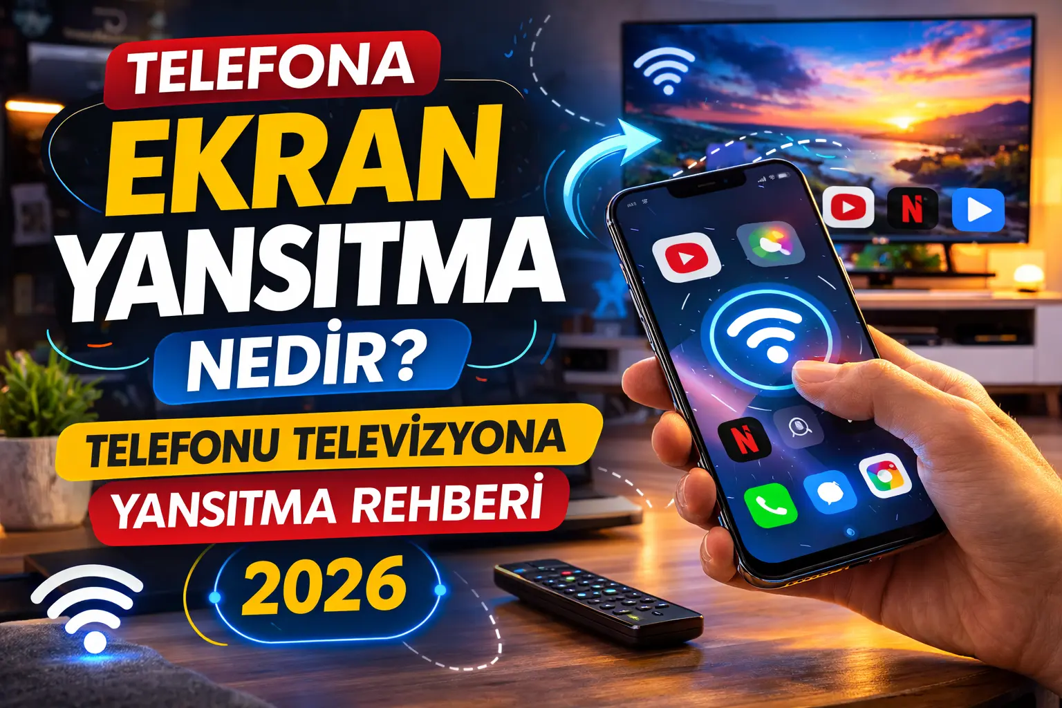 telefonu televizyona yansıtma