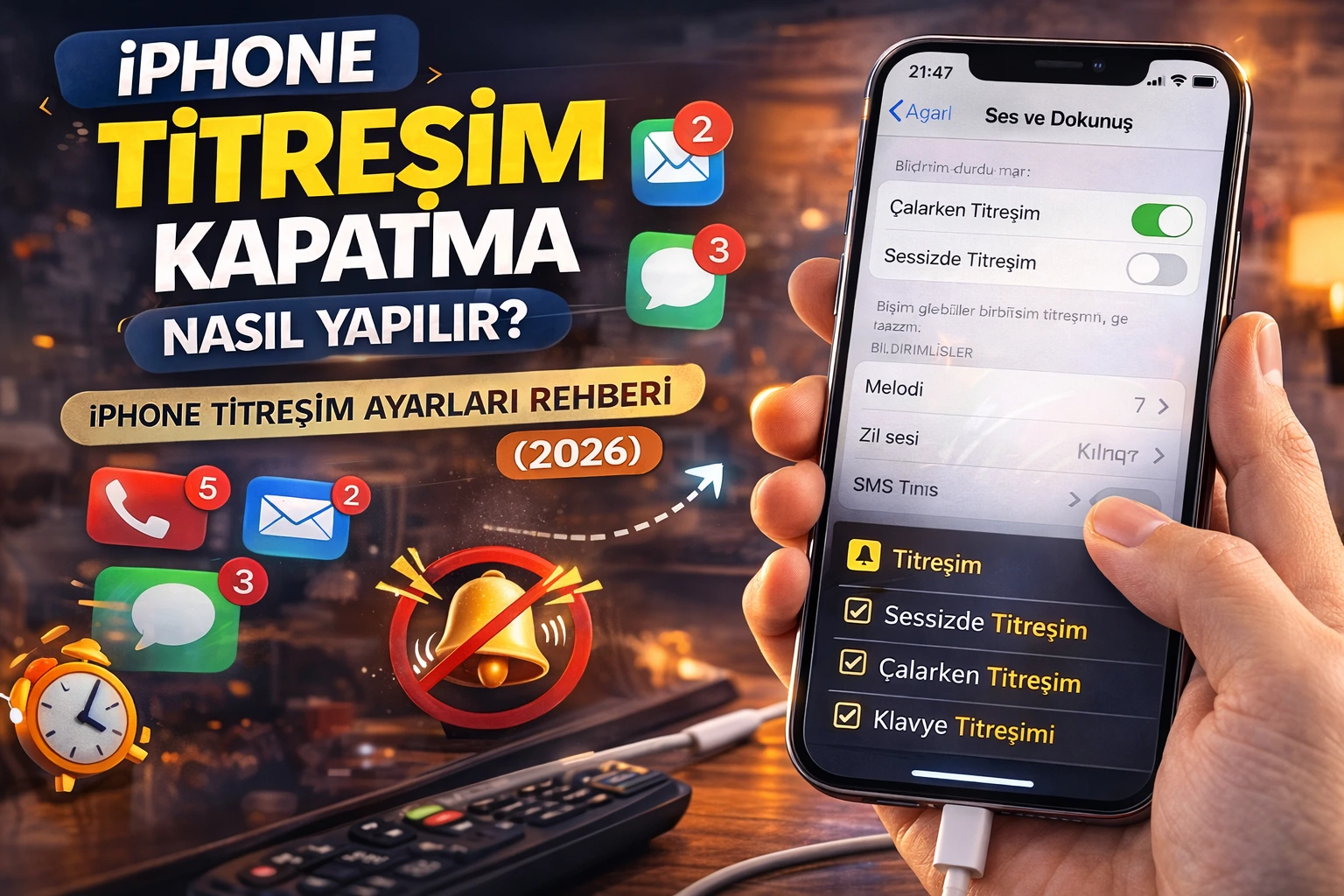 iPhone Titreşim Kapatma Nasıl Yapılır? 2026