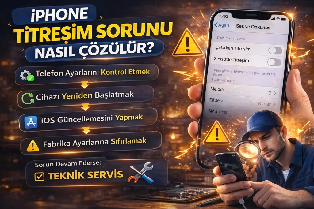 iphone titreşim kapatma