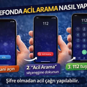 telefonda acil arama nasıl yapılır?