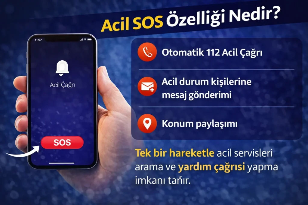 acil arama sos özelliği nedir?